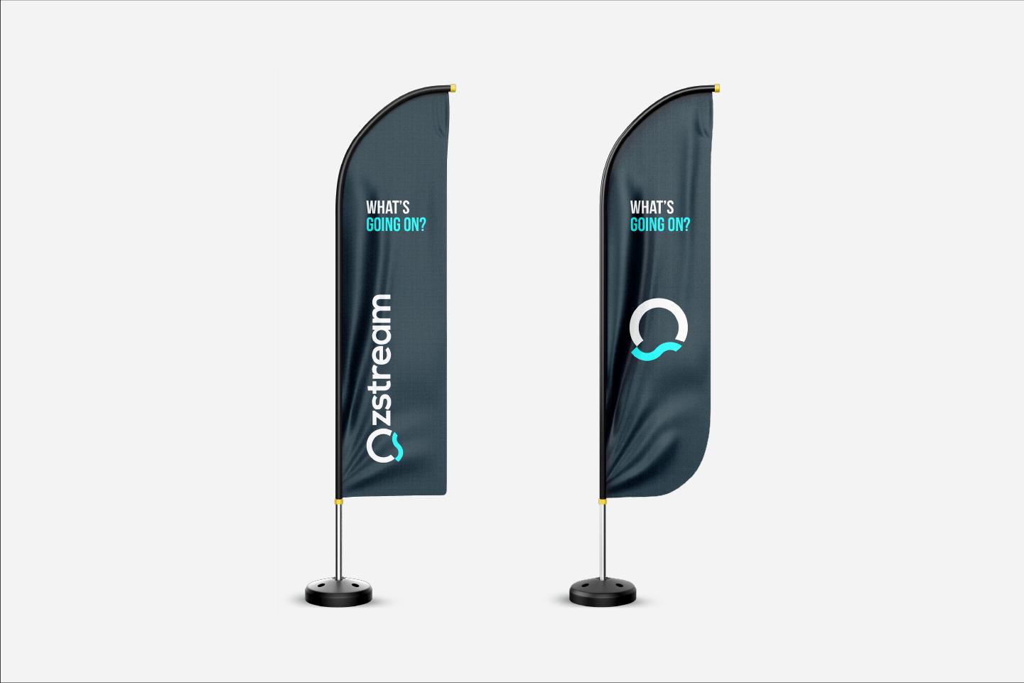 Ozstream promotional flags for events
