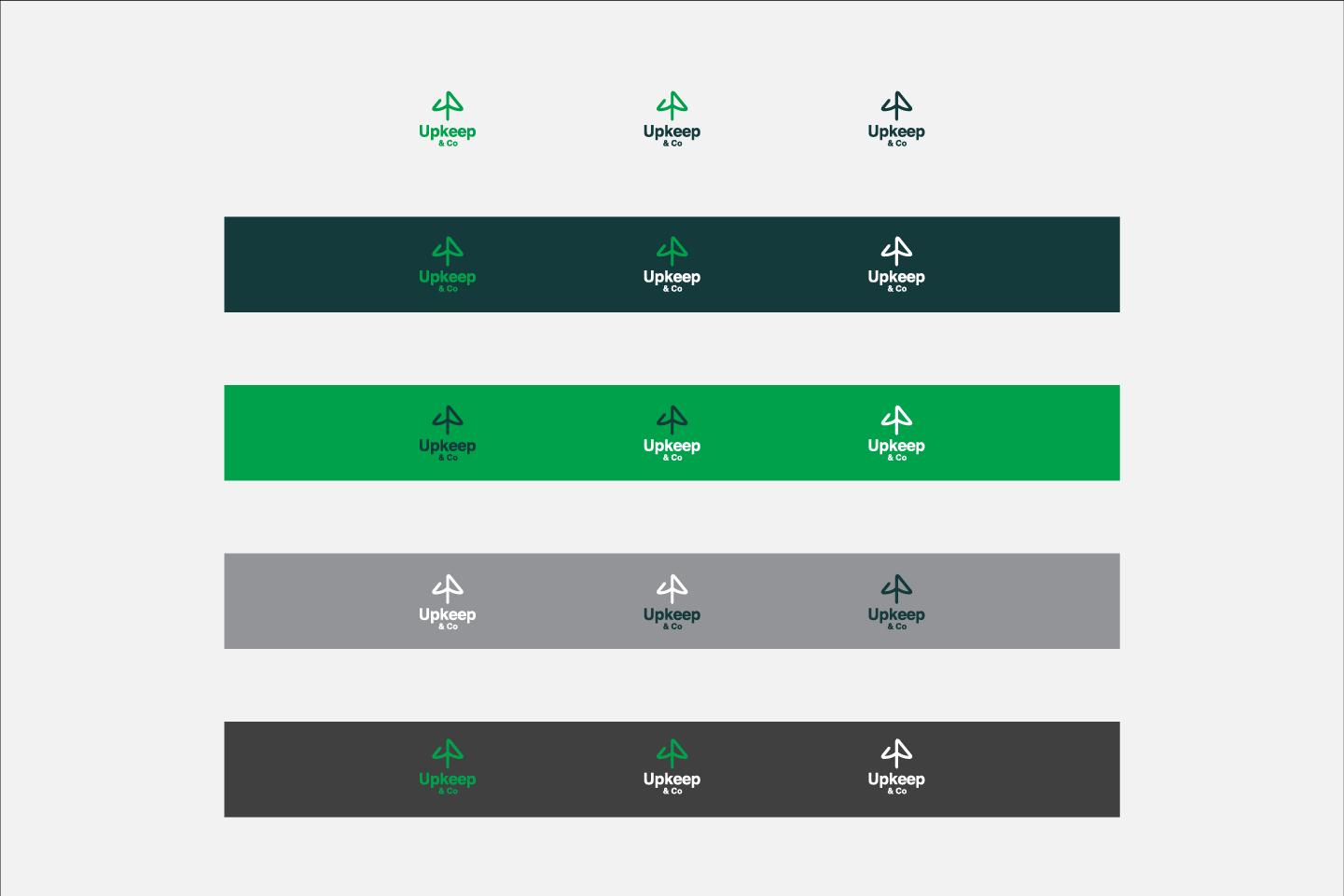 Upkeep & Co Colour Vertical Logo