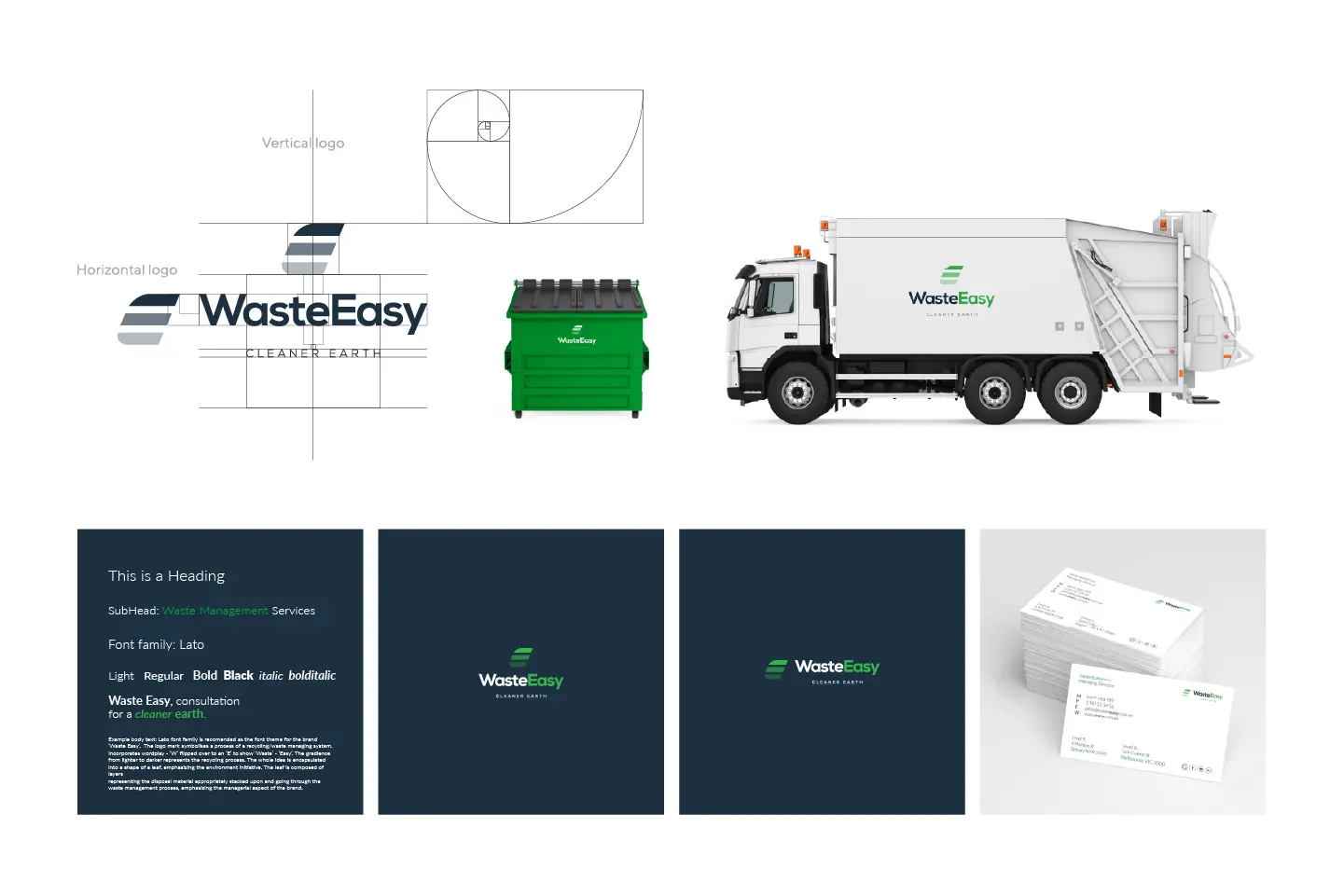 Waste Easy brand naming concept