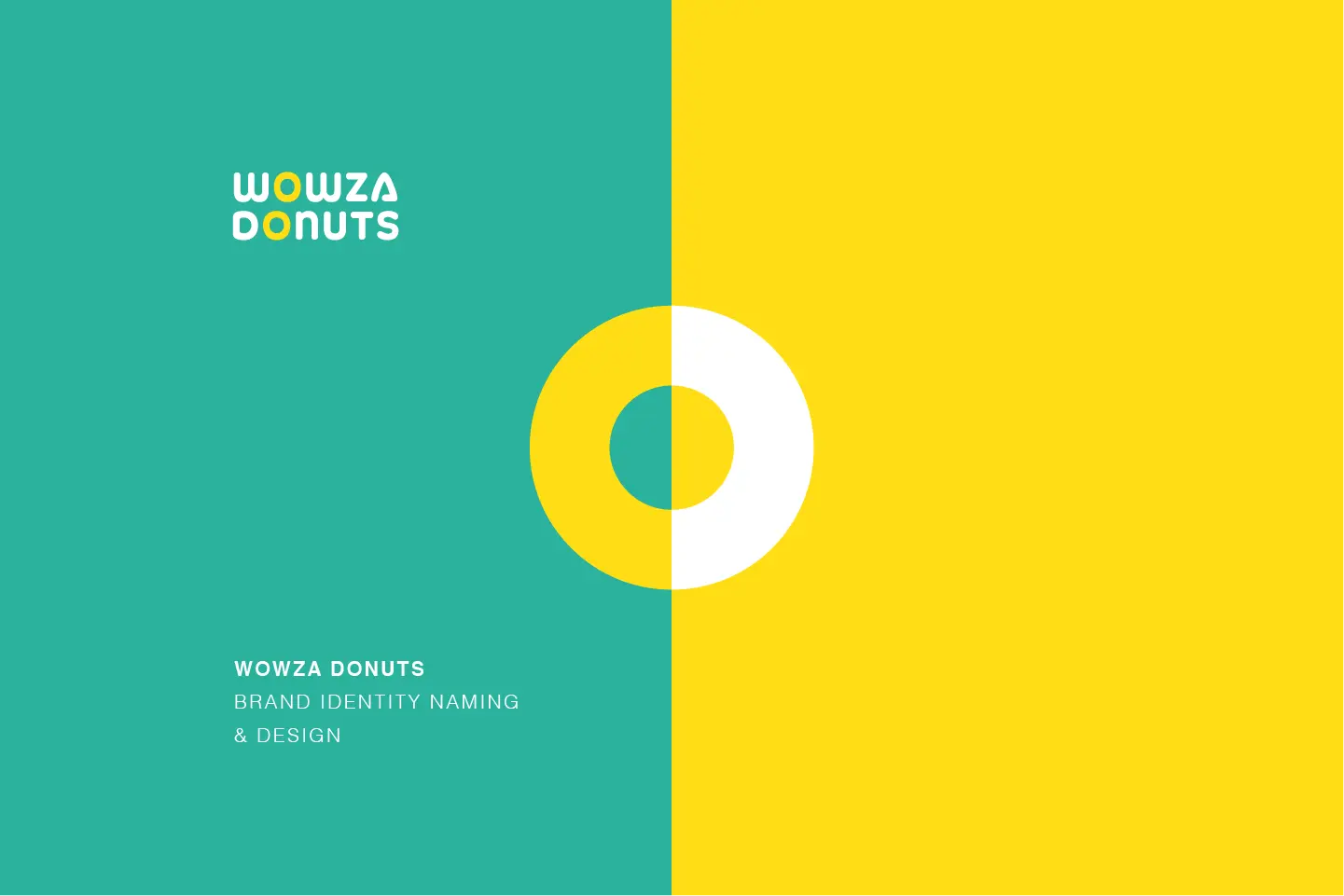Wowza Donuts brand naming concept