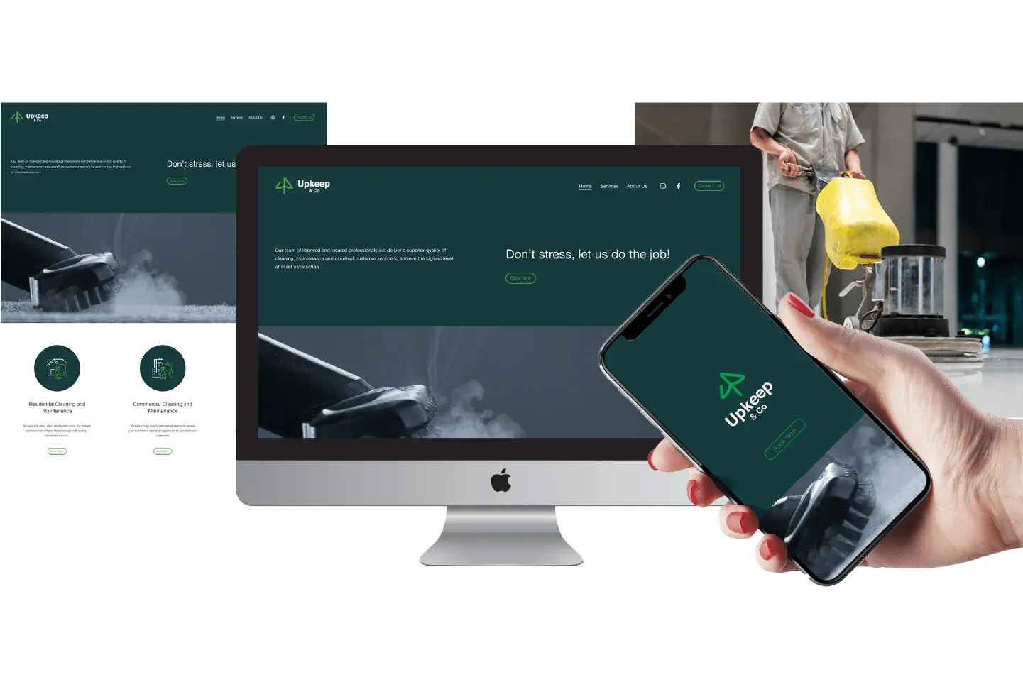 Upkeep and Co web design services